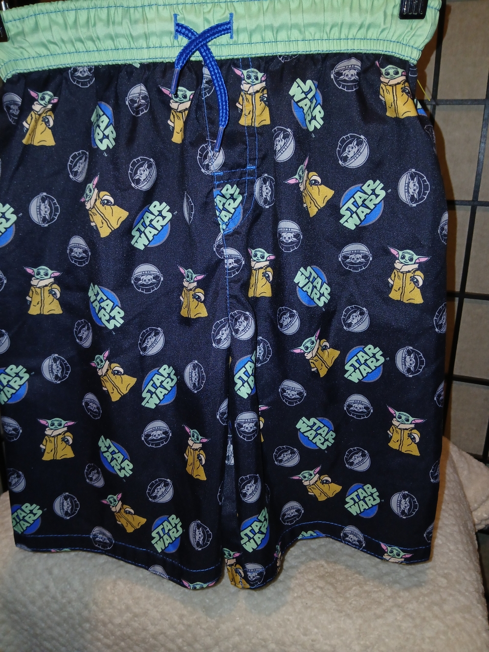 Star Wars Kids Swim Trunks in Navy, Lime, Yellow